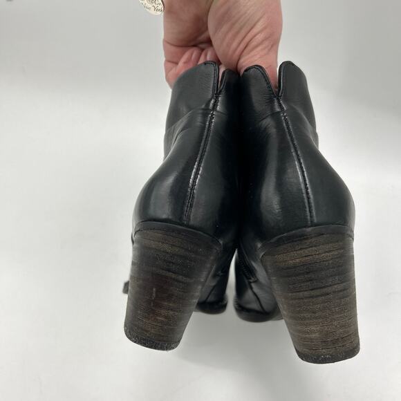 Paul Green Stella Ankle Boot Black Leather Studded Stud Booties sz 9 US 6.5 UK - Picture 5 of 7